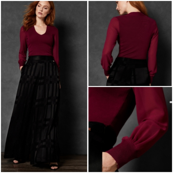 🔥LAST 1🔥NWT TED BAKER FUCHSIA SWEATER - Picture 3 of 7